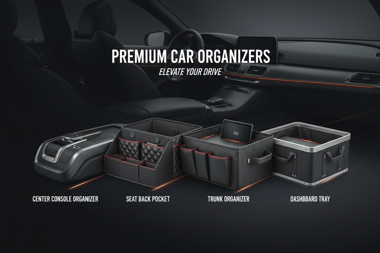 Keep your car neat and tidy with our practical car organizers. From trunk organizers to seat back pockets, find the perfect storage solution for your vehicle.