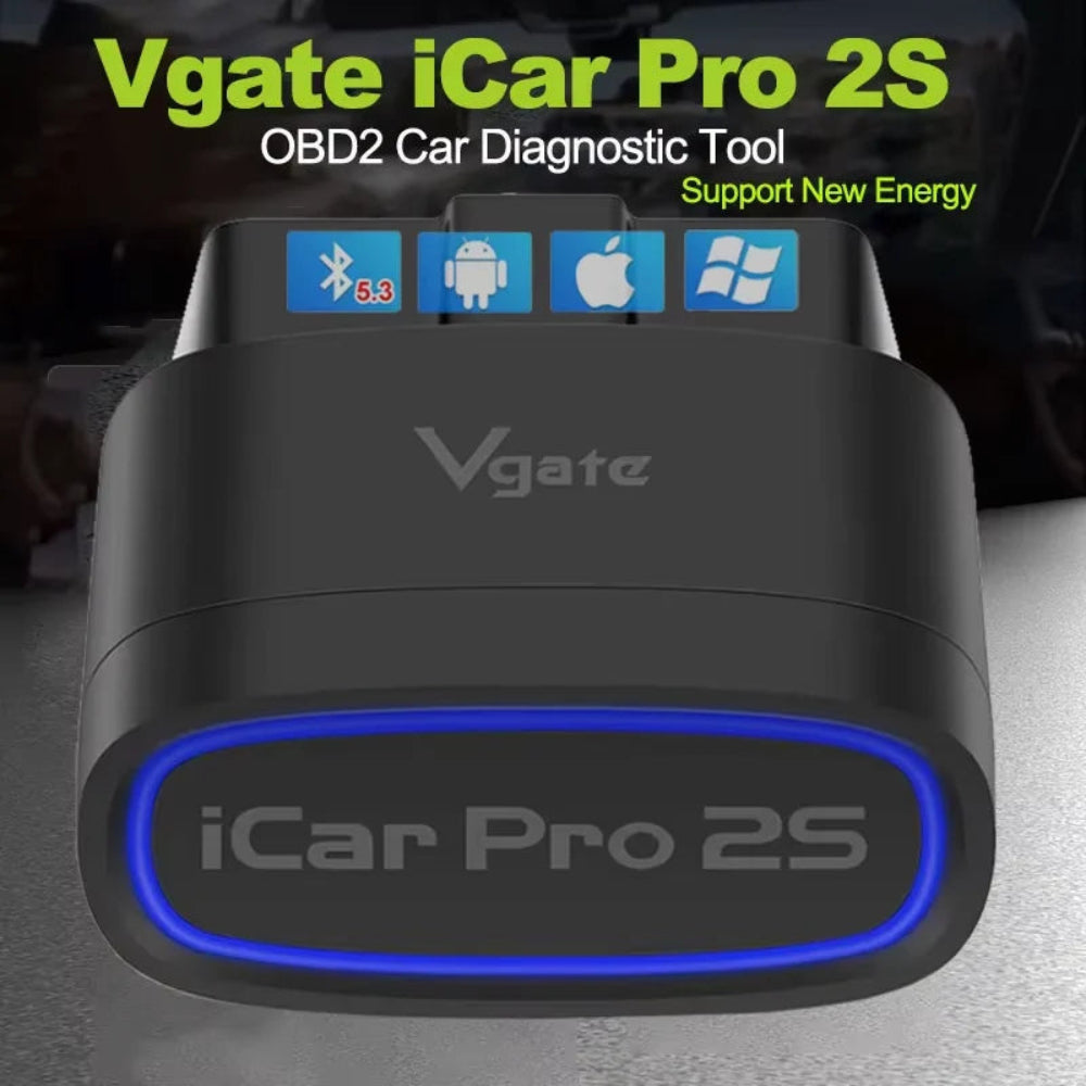 Vgate iCar Pro 2S OBD2 Bluetooth 5.3 car diagnostic tool – supports Android, iOS and Windows – car accessories