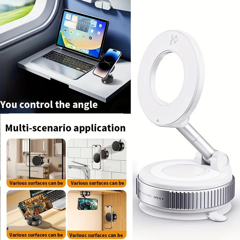Car Phone Holder 2026 – Vacuum & Magnetic Mount for In-Car Navigation