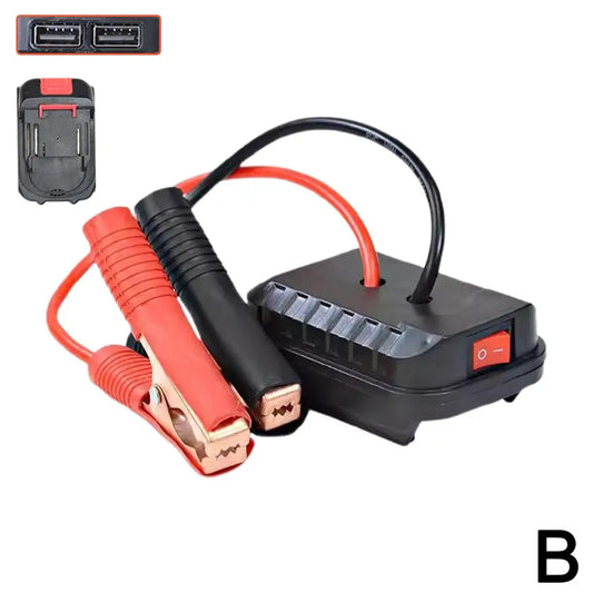 Makita Battery Jump Starter Adapter – Emergency Car Booster Cable Clip